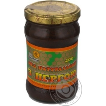 Honey Bartnik with bee-bread 400g glass jar - buy, prices for MegaMarket - photo 1