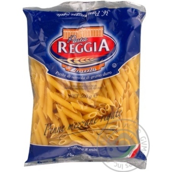 Макарони Pasta Reggia Penne Mezzane Rigate 36 500г х24 купити, ціни на МегаМаркет - фото 1