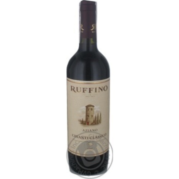 Вино Ruffino Aziano Chianti Classico червоне сухе 0.75л х6 купить, цены на МегаМаркет - фото 1