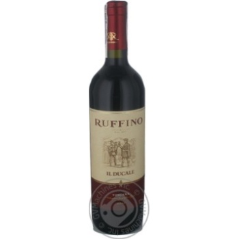 Вино Ruffino Ducale Toscana красное сухое 13,5% 0,75л - купить, цены на ULTRAMARKET - фото 1