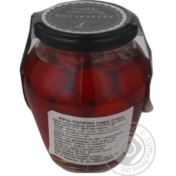 vegetables cherry tomatoes pepperland canned 270g glass jar Bulgaria - buy, prices for - photo 9