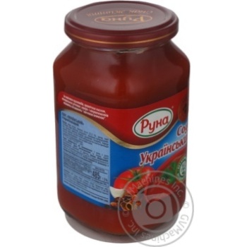 Sauce Runa Ukrainian tomato 485g glass jar - buy, prices for MegaMarket - photo 2