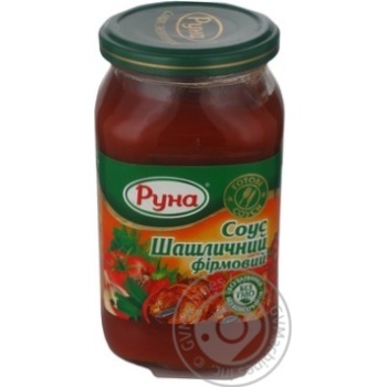 Соус шашличний фірмовий Руна 485г купити, ціни на МегаМаркет - фото 3