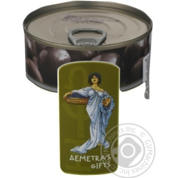 black olives black canned 425ml can Greece