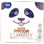 Папір туалетний Snow Panda Luxury 4 рулони
