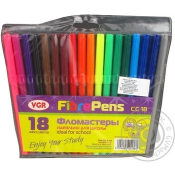 VGR Felt-Tip Pens 18pcs - buy, prices for - photo 1