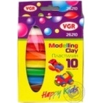 Пластилін дитячий VGR 10 кольорів 170г 26210 х10