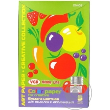 VGR One-Sided Color Paper 8 Colors - buy, prices for MegaMarket - photo 2