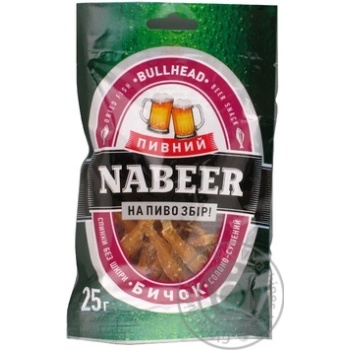 Бычок Nabeer Пивной солено-сушеный 25г купить, цены на МегаМаркет - фото 5