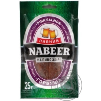 Горбуша Nabeer Пивний солоно-сушена 25г купити, ціни на МегаМаркет - фото 3