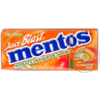 Chewing gum Mentos Juice tropical mix 20pcs 15g - buy, prices for MegaMarket - photo 5