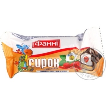Сырок Фанни глазированный на печенье земляника 15% 50г купить, цены на МегаМаркет - фото 2