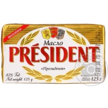 Butter President european-style butter 82% 125g - buy, prices for MegaMarket - photo 1