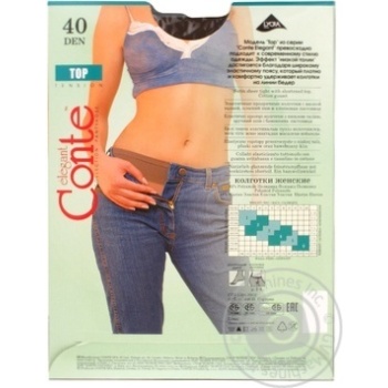 Conte Top 40den Nero Female Tghts 4 size - buy, prices for Vostorg - photo 3