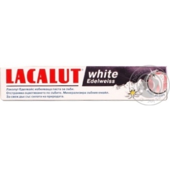 Зубная паста Lacalut White Эдельвейс 75мл купить, цены на МегаМаркет - фото 2