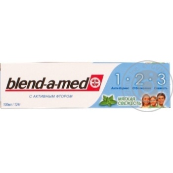 Toothpaste Blend-a-Med 3-Effect Soft Fresh 100ml - buy, prices for - photo 7