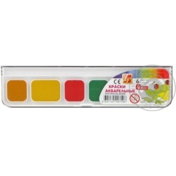 Luch Mini Watercolor Paints 6 Colors - buy, prices for MegaMarket - photo 3