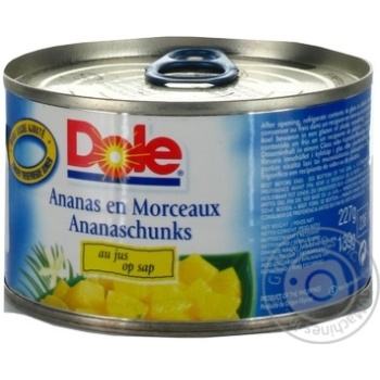 Pineapple slices Dole in pineapple juice 227g Philippines - buy, prices for - photo 3