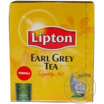 Black tea Lipton Earl Grey flavored 100х2g teabags Russia - buy, prices for - photo 3