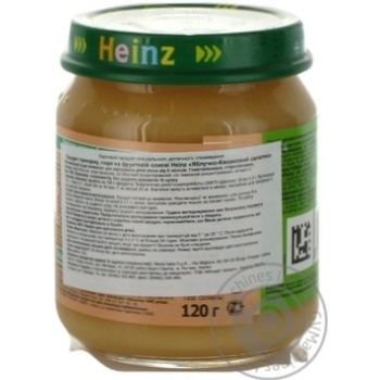 Puree Heinz Apple-banana salad starch and sugar free for 6+ month old babies glass jar 120g Italy - buy, prices for - photo 4