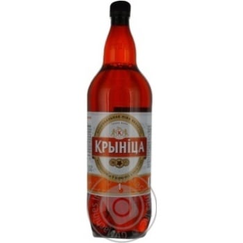 Pasteurized lager Krinitsa-1 plastic bottle 4%alc 1500ml Belarus - buy, prices for - photo 1