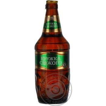 Pasteurized lager Sarmat Krujka Svijogo plastic bottle 4.9%alc 500ml Ukraine - buy, prices for NOVUS - photo 1