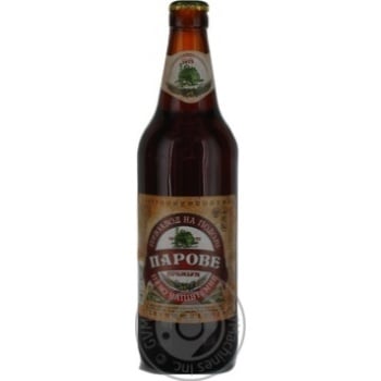 Semi-dark beer Pivzavod na Podoli Parove Premium glass bottle 4%alc 500ml Ukraine - buy, prices for NOVUS - photo 1