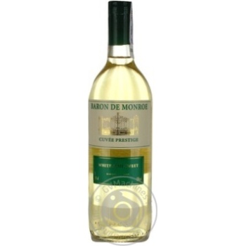 Wine Baron de monroe white semisweet 11% 750ml glass bottle France - buy, prices for MegaMarket - photo 3
