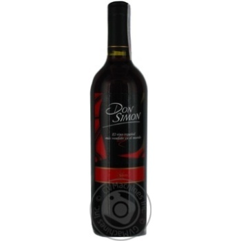Вино Don Simon Tinto червоне сухе 11% 0,75л купити, ціни на МегаМаркет - фото 1