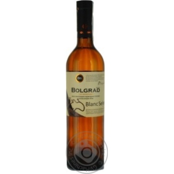 Wine Bolgrad white semisweet 13% 750ml glass bottle Ukraine - buy, prices for MegaMarket - photo 1