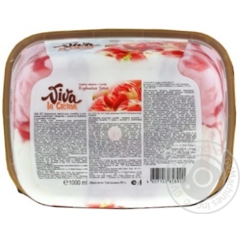 Ice-cream Viva la crema strawberries with cream 559g bucket Germany - buy, prices for NOVUS - photo 2