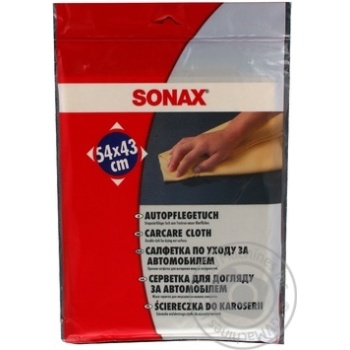 Серветка зі штучного замшу Sonax 419200 - купити, ціни на - фото 1