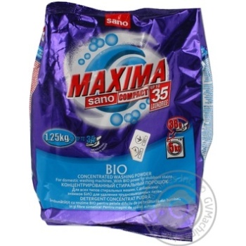 Стиральный порошок Махима Sano Bio автомат 1250г купить, цены на МегаМаркет - фото 4