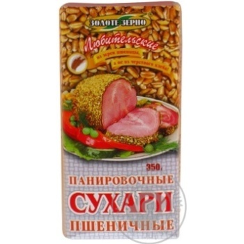 Rusks Zolote zerno wheat for baking 350g - buy, prices for MegaMarket - photo 1