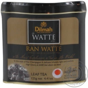 Black tea Dilmah Ran Watte Ceylon medium leaf 125g can Sri Lanka - buy, prices for - photo 4