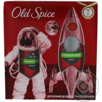 Набір подарунковий Old Spice Аерозольний дезодорант Danger Zone 125мл+Гель д/д Danger Zone 250мл - купить, цены на NOVUS - фото 3