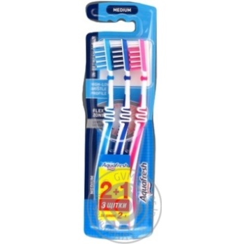 Зубна щітка Aquafresh Ін-бітвін Клін 2+1 купити, ціни на МегаМаркет - фото 3