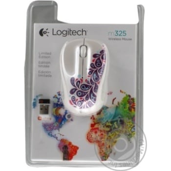 Мишка Logitech Wireless Mouse M325 білий/фіолет - купить, цены на - фото 1