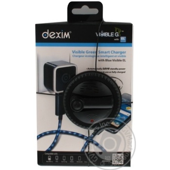 Пристрій зарядний Dexim для смортфонів з micro USB чорний 5*12*22 DCA 262C-BL - купить, цены на - фото 2