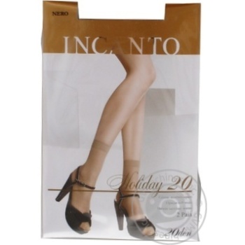 sock incanto nero polyamide 20den one size Italy