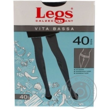 Колготы Legs Vita Bassa женские nero 40ден 4р - купить, цены на МегаМаркет - фото 1