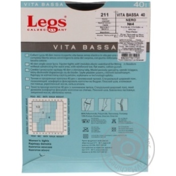 Tights Legs polyamide for women 40den 4size - buy, prices for MegaMarket - photo 4
