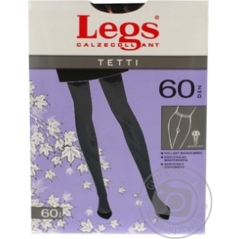 Колготки жіночі LEGS 401 TETTI 60 NERO №1/2 купить, цены на МегаМаркет - фото 1