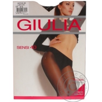 Tights Giulia Sensi cappuccino polyamide for women 40den - buy, prices for MegaMarket - photo 1
