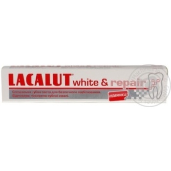 Зубна паста Lacalut white&repair 50мл купить, цены на МегаМаркет - фото 3