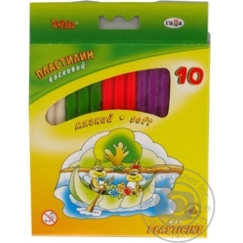 Plasticine Gamma Bdzhilka 10colors wax 123g - buy, prices for MegaMarket - photo 1
