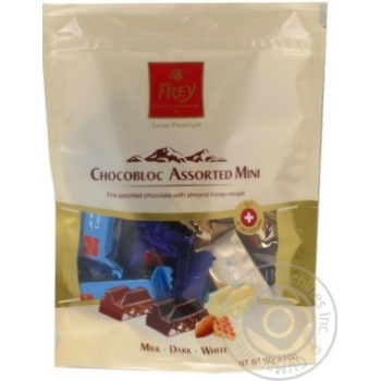 Шоколад Міні Асорті Chocobloc Frey 150г