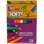 Pencil Cool for school Softy 18colors 18pcs