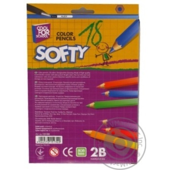 Pencil Cool for school Softy 18colors 18pcs - buy, prices for MegaMarket - photo 4