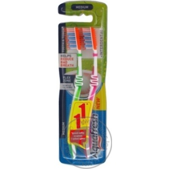 Toothbrush Aquafresh medium 2pcs - buy, prices for MegaMarket - photo 3
